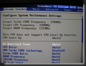 ASUSTeK Crosshair IV Extreme BIOS Extreme Tweaker